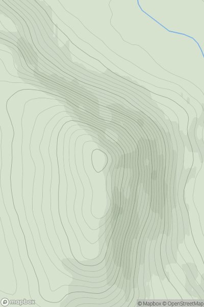 Thumbnail image for Carn na Beiste [The Fannaichs] showing contour plot for surrounding peak